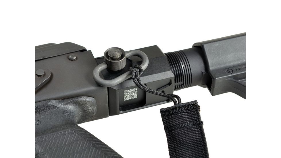 Strike Industries AK Stock Adaptor Allows For The Replacement of Any Standard Fixed Ak Stock To Be Converted To Accept an AR Buffer Tube Assembly, Black SI-AK-SA