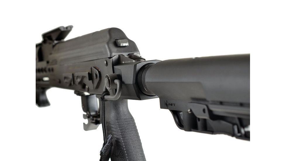 Strike Industries AK Stock Adaptor Allows For The Replacement of Any Standard Fixed Ak Stock To Be Converted To Accept an AR Buffer Tube Assembly, Black SI-AK-SA
