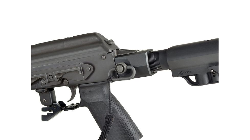 Strike Industries AK Stock Adaptor Allows For The Replacement of Any Standard Fixed Ak Stock To Be Converted To Accept an AR Buffer Tube Assembly, Black SI-AK-SA