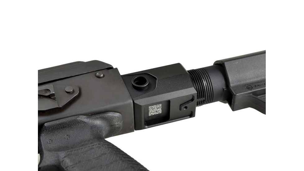 Strike Industries AK Stock Adaptor Allows For The Replacement of Any Standard Fixed Ak Stock To Be Converted To Accept an AR Buffer Tube Assembly, Black SI-AK-SA