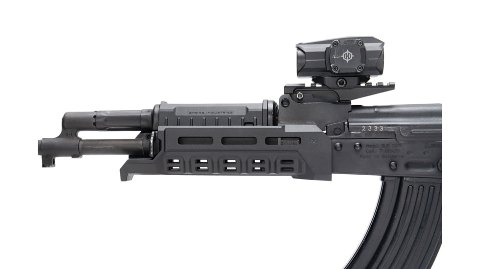 Strike Industries AKM/KP-9 M-LOK AK Handguard, 7.7in, Black, SI-AKM-KP9-POLY-HG-BK
