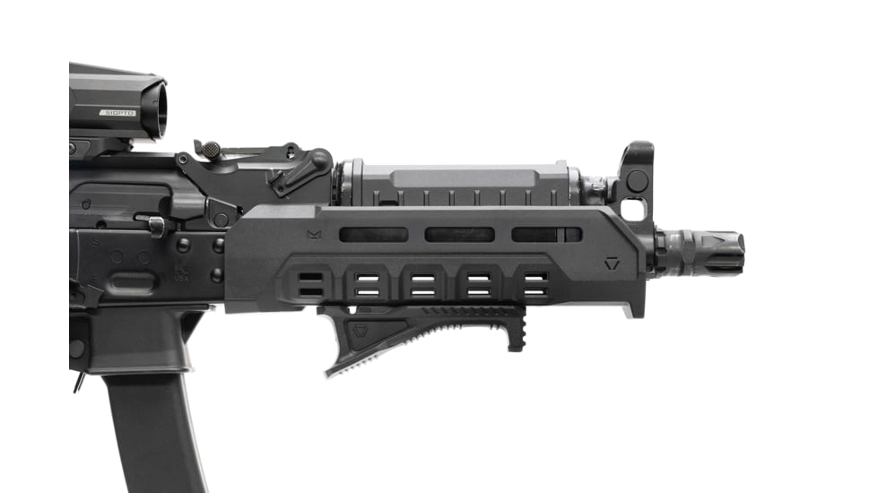 Strike Industries AKM/KP-9 M-LOK AK Handguard, 7.7in, Black, SI-AKM-KP9-POLY-HG-BK