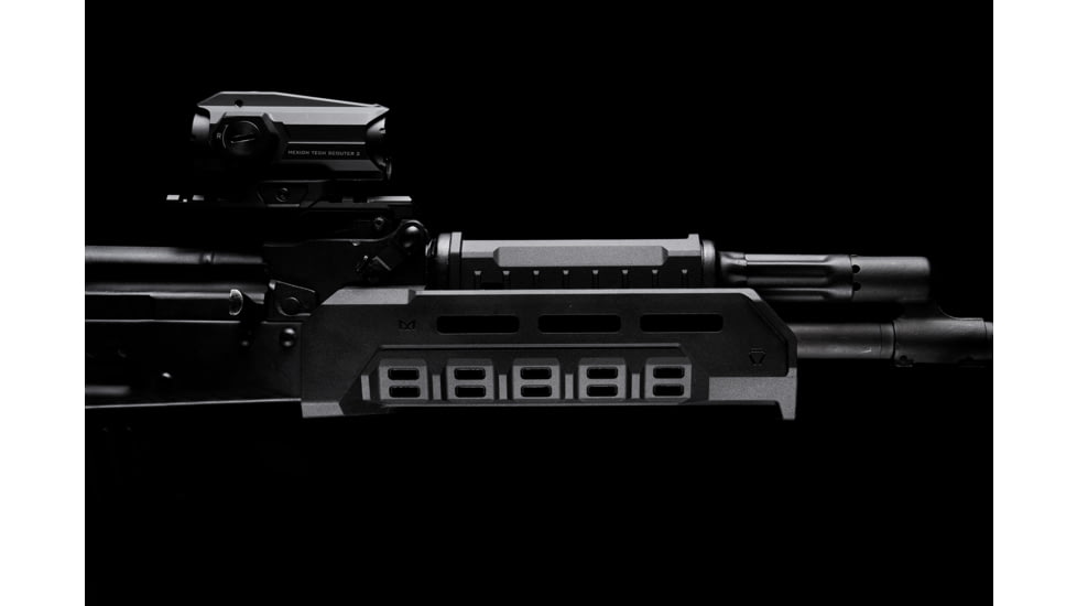 Strike Industries AKM/KP-9 M-LOK AK Handguard, 7.7in, Black, SI-AKM-KP9-POLY-HG-BK