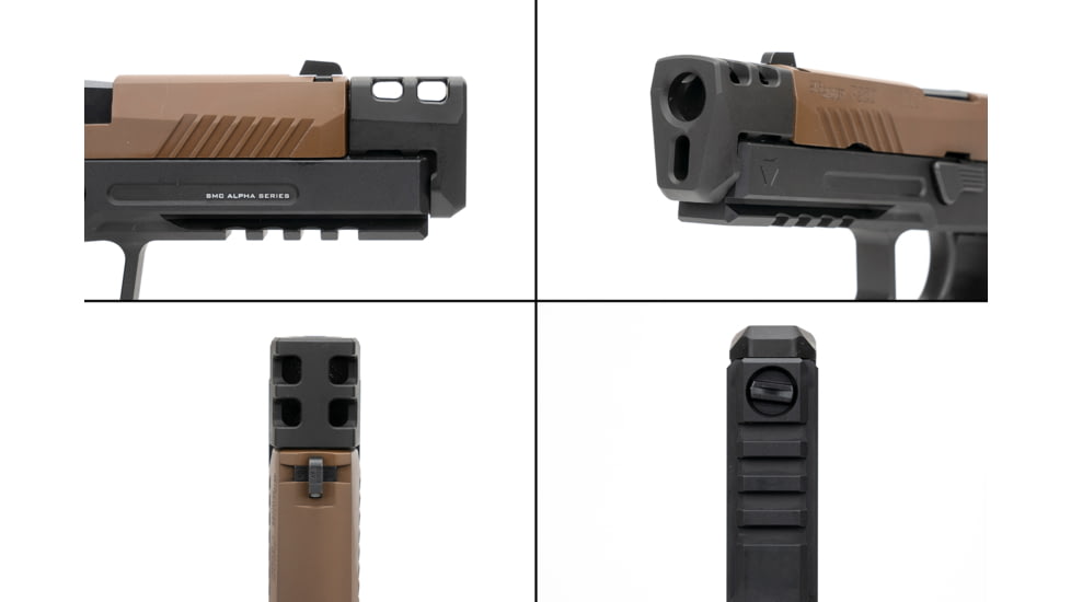 Strike Industries Alpha Compensator, Black, Small, Black, One Size, SI-SMC-COMP-S