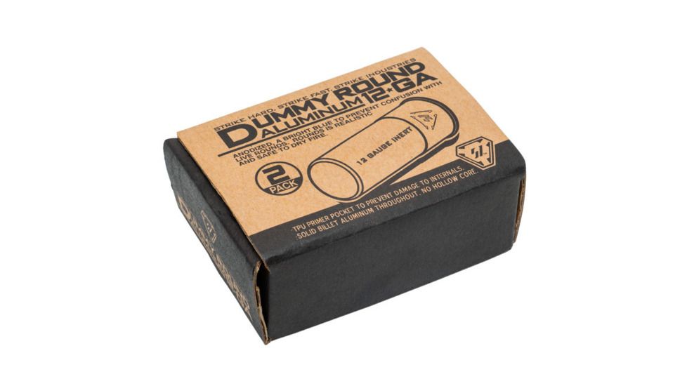 Strike Industries Aluminum Dummy Round 12 gauge - 2PCS/PK, Blue, One Size, 708747548389