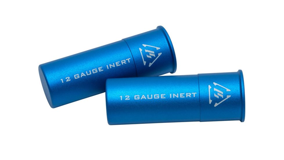 Strike Industries Aluminum 12 Gauge Dummy Rounds, 2 Pack, Blue, One Size, SI-DR-AL-12GA-BLU