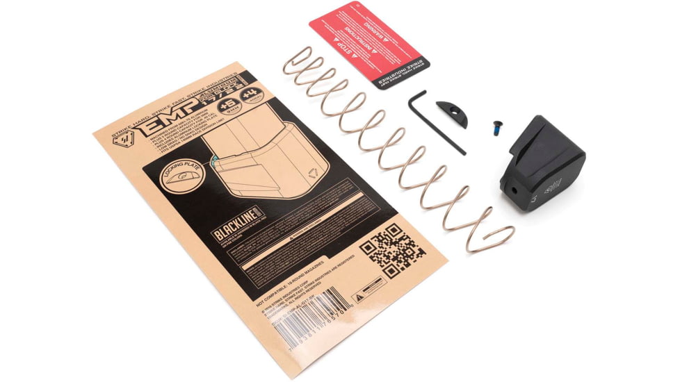 Strike Industries Aluminum Extended Magazine Plate for Glock 17/ Glock 22, Black, SI-EMP-AL-G17-BK-5RD