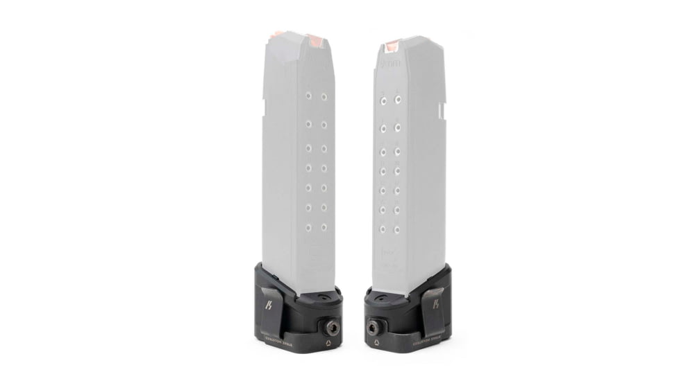 Strike Industries Aluminum Extended Magazine Plate for Glock 17/ Glock 22, Black, SI-EMP-AL-G17-BK-5RD