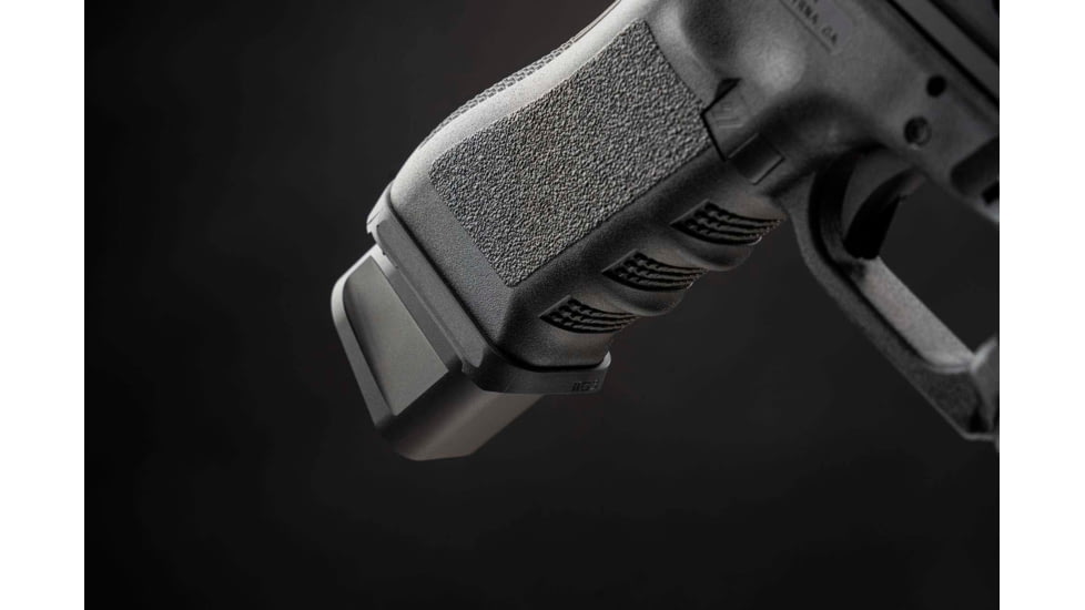 Strike Industries Aluminum Extended Magazine Plate for Glock 17/ Glock 22, Black, SI-EMP-AL-G17-BK-5RD