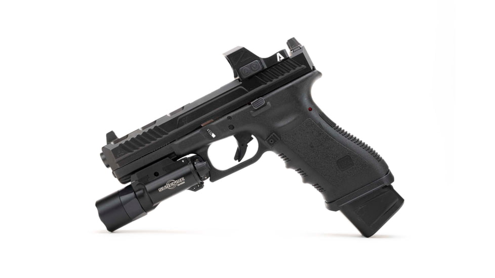Strike Industries Aluminum Extended Magazine Plate for Glock 17/ Glock 22, Black, SI-EMP-AL-G17-BK-5RD