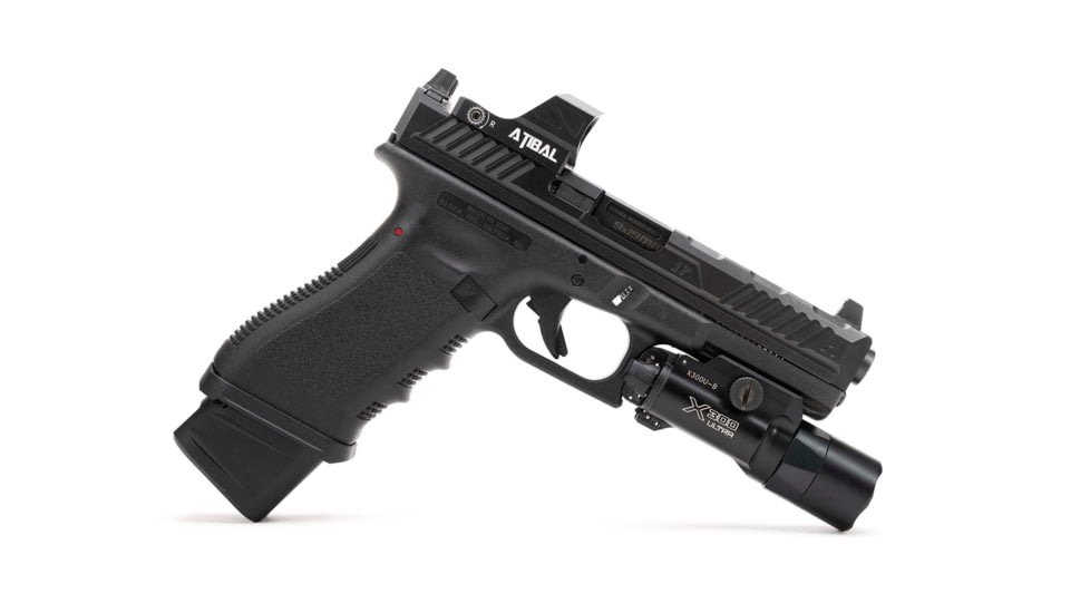 Strike Industries Aluminum Extended Magazine Plate for Glock 17/ Glock 22, Black, SI-EMP-AL-G17-BK-5RD