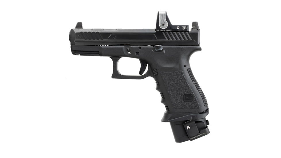 Strike Industries Aluminum Extended Magazine Plate for Glock G19 9mm, Black, One Size, SI-EMP-AL-G19-BK
