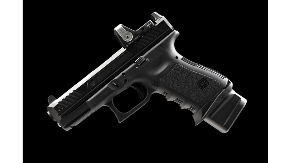 Strike Industries Aluminum Extended Magazine Plate for Glock G19 9mm, Black, One Size, SI-EMP-AL-G19-BK