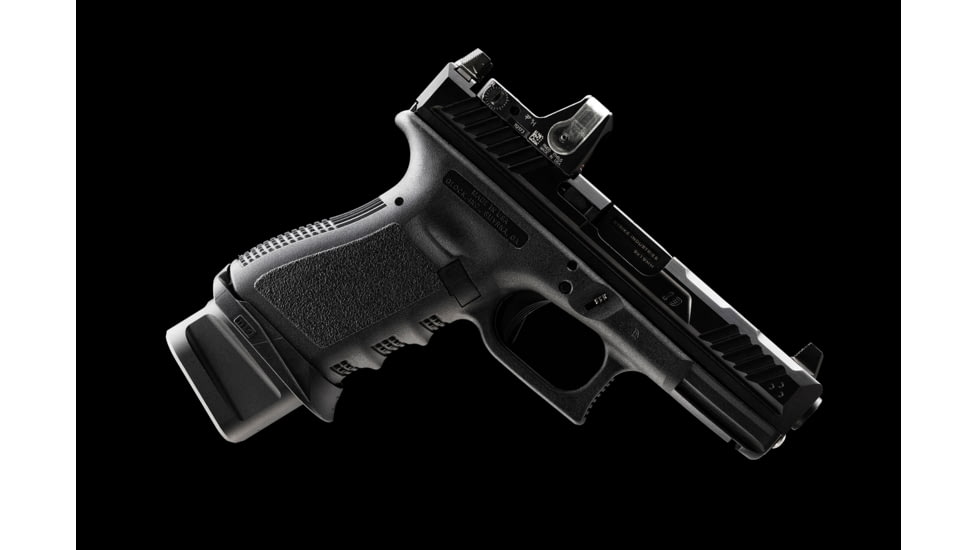 Strike Industries Aluminum Extended Magazine Plate for Glock G19 9mm, Black, One Size, SI-EMP-AL-G19-BK