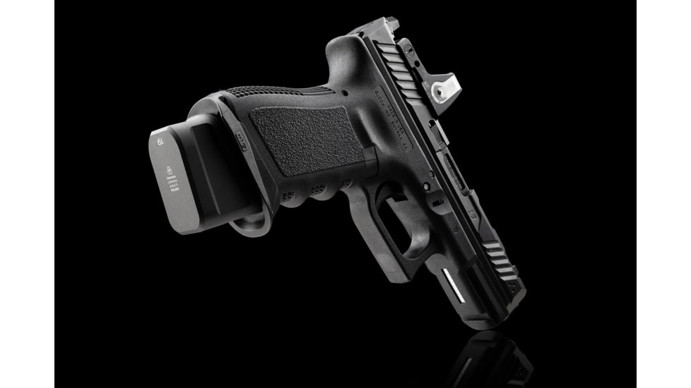 Strike Industries Aluminum Extended Magazine Plate for Glock G19 9mm, Black, One Size, SI-EMP-AL-G19-BK