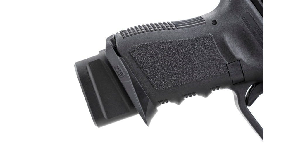 Strike Industries Aluminum Extended Magazine Plate for Glock G19 9mm, Black, One Size, SI-EMP-AL-G19-BK
