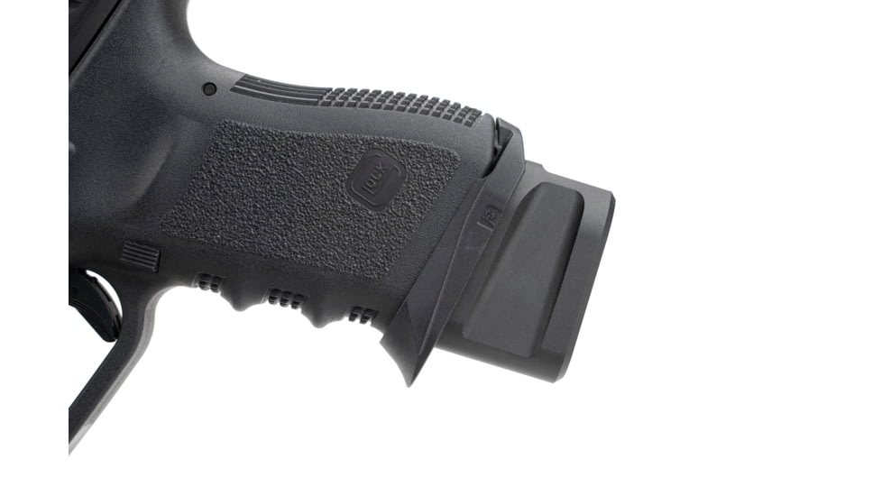 Strike Industries Aluminum Extended Magazine Plate for Glock G19 9mm, Black, One Size, SI-EMP-AL-G19-BK