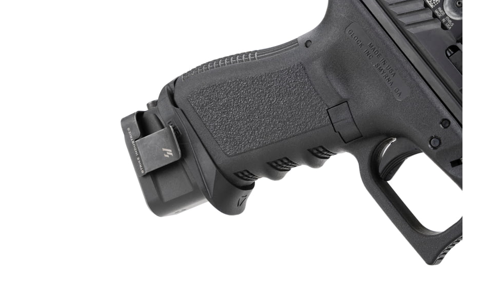 Strike Industries Aluminum Extended Magazine Plate for Glock G19 9mm, Black, One Size, SI-EMP-AL-G19-BK