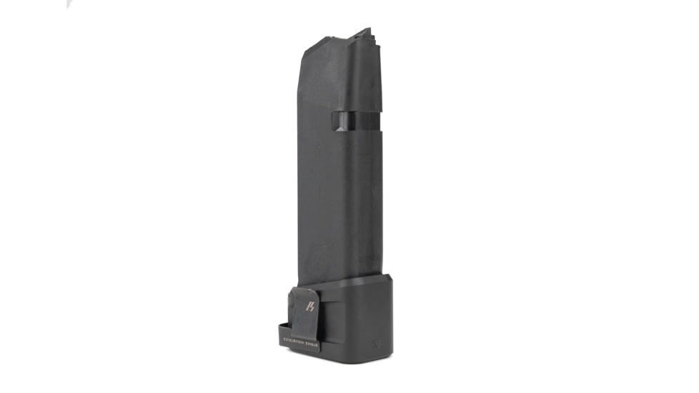 Strike Industries Aluminum Extended Magazine Plate for Glock G19 9mm, Black, One Size, SI-EMP-AL-G19-BK