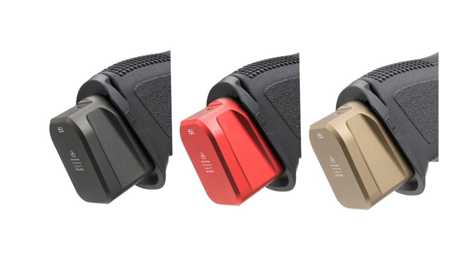 Strike Industries Aluminum Extended Magazine Plate for Glock G19 9mm, FDE, One Size, SI-EMP-AL-G19-FDE