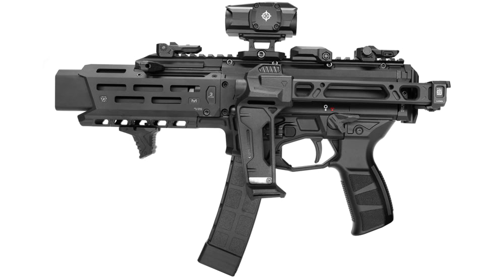 Strike Industries Aluminum Handguard for CZ Scorpion 3+ Pistol, Black, SI-CEVO-3PLUS-PHG-BK