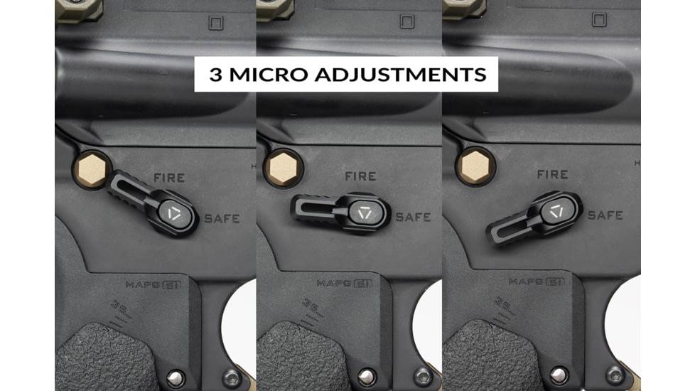 Strike Industries Ambidextrous AR-15 Arc Switch for Modular Selector QD Switch AR Safety Selector, Black, One Size, SI-AR-MSS-ARC-BK