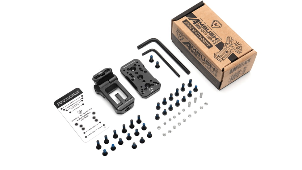 Strike Industries Ambush with Rotatable Optic Mount, Red Dot Sight Mount, Black, One Size, SI-AMBUSH-ROM