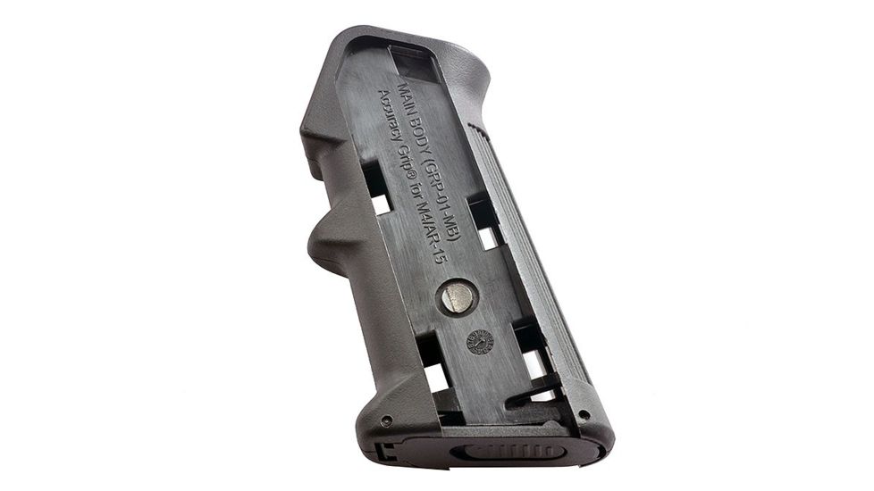 Strike Industries AR-15 Accuracy Grip comes with a Main Body, Two 2 Blank Panels and Eight 8 Selectable Trigger Finger Extenders TFE, Black MAS-GRP-AR-01