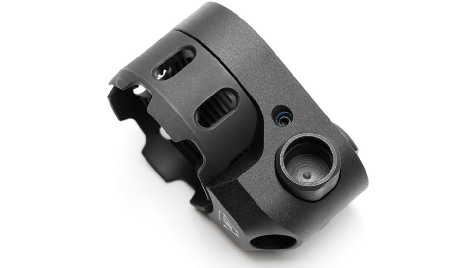 Strike Industries AR Enhanced Castle Nut &amp; Extended End Plate, Version 2, Black, One Size, SI-AR-TRIBUS-BK