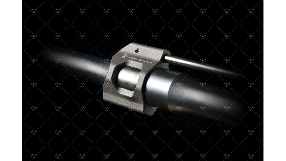 Strike Industries AR Enhanced Low Profile Steel Gas Block, Black, One Size, SI-AR-LPGB