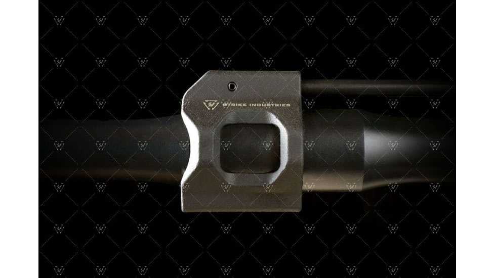 Strike Industries AR Enhanced Low Profile Steel Gas Block, Black, One Size, SI-AR-LPGB