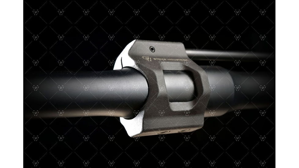 Strike Industries AR Enhanced Low Profile Steel Gas Block, Black, One Size, SI-AR-LPGB