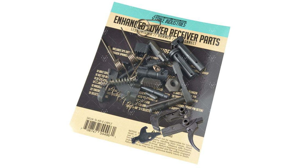 Strike Industries AR Enhanced Lower Receiver Parts with Trigger, Hammer&amp;Disconnect, BLACK, NSN N, SI-AR-E-LRPTH