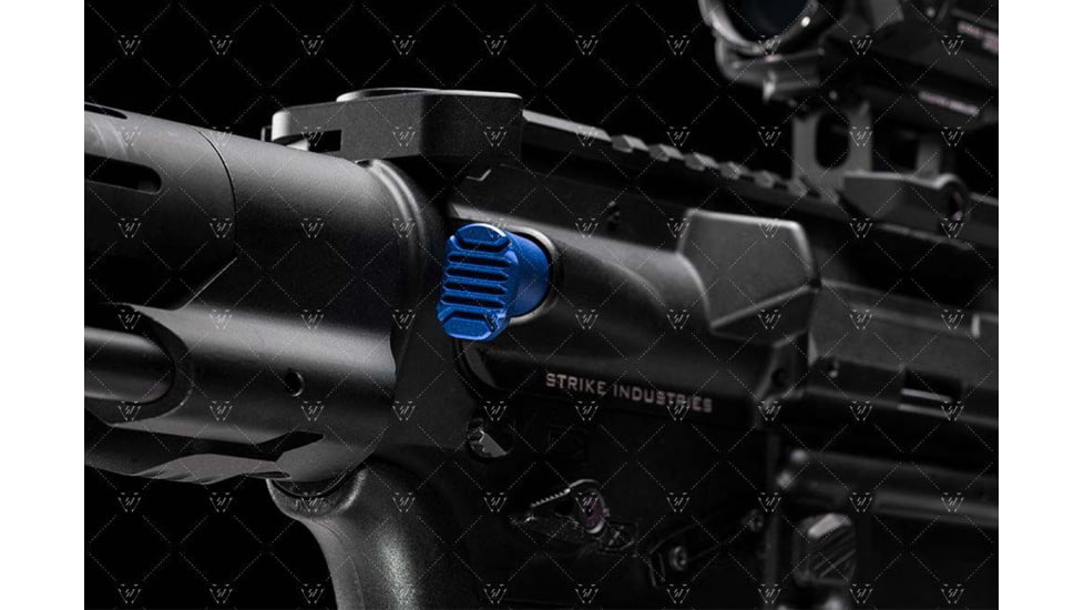 Strike Industries AR Extended Forward Assist, Blue, One Size, SI-AR-E-FA-BLU