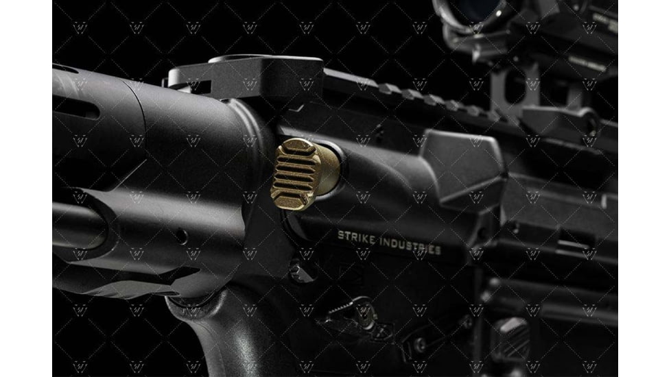 Strike Industries AR Extended Forward Assist, FDE, One Size, SI-AR-E-FA-FDE