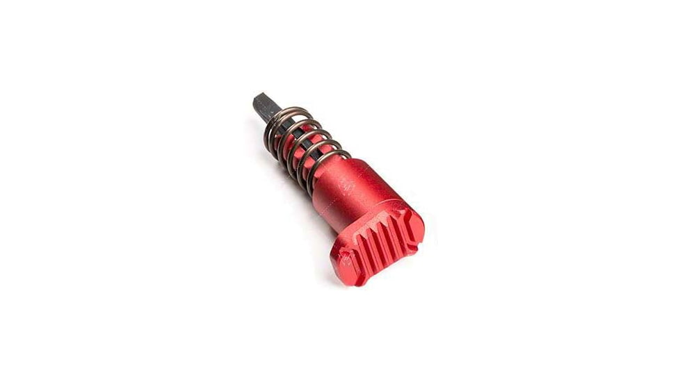 Strike Industries AR Extended Forward Assist, Red, One Size, SI-AR-E-FA-RED