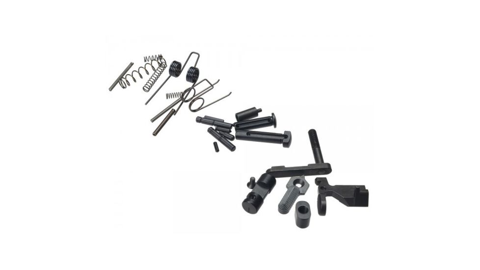 Strike Industries AR Lower Receiver Parts, Less Trigger, Hammer, Trigger Guard, Pistol Grip Assembly., Black SI-AR-LRPLT