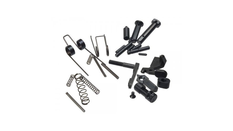 Strike Industries AR Lower Receiver Parts, Less Trigger, Hammer, Trigger Guard, Pistol Grip Assembly., Black SI-AR-LRPLT