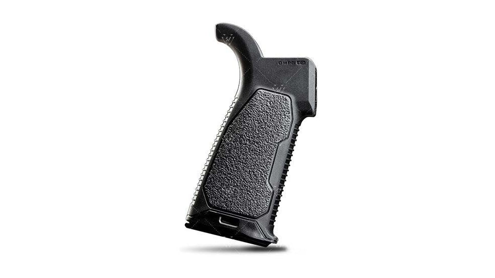 Strike Industries AR Overmolded Enhanced Pistol Grip, 15 Degree, Black, One Size, SI-AR-OMPG-15