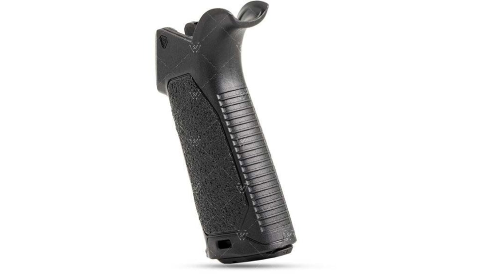 Strike Industries AR Overmolded Enhanced Pistol Grip, 25 Degree, Black, One Size, SI-AR-OMPG-25