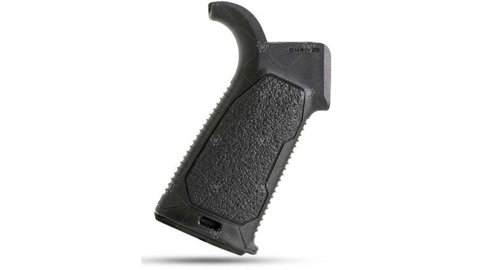 Strike Industries AR Overmolded Enhanced Pistol Grip, 25 Degree, Black, One Size, SI-AR-OMPG-25