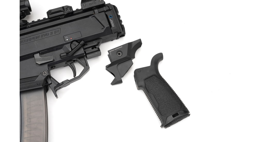 Strike Industries AR Pistol Grip Adapter for CZ Scorpion, Black, SI-CEVO-ARPG-ADA