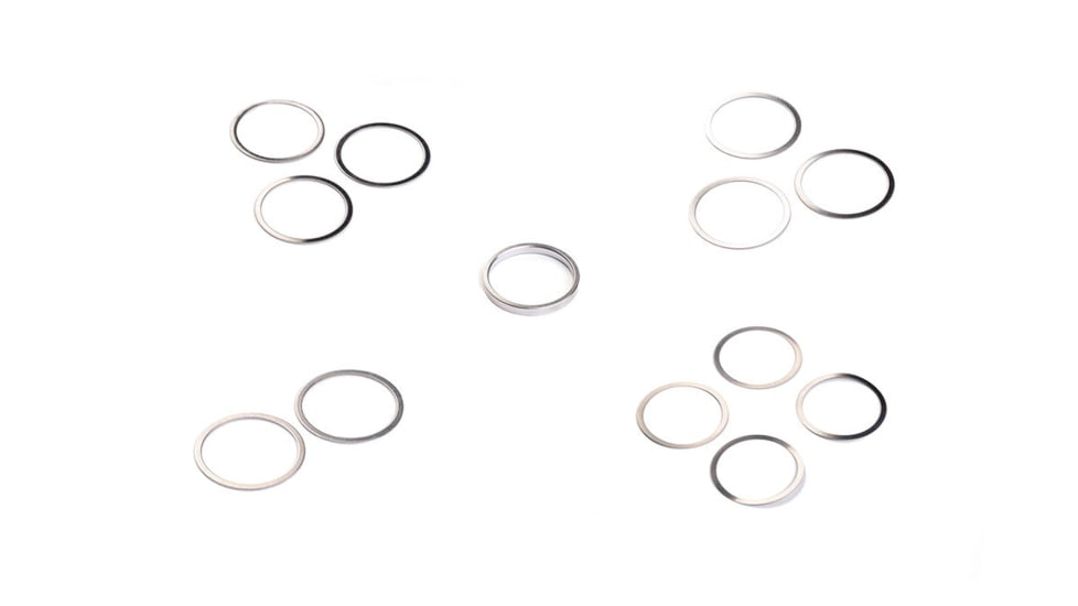 Strike Industries AR Shim Set, .223/ 5.56mm, 1/2x28 TPI, Stainless, SI-AR-SHIM-223