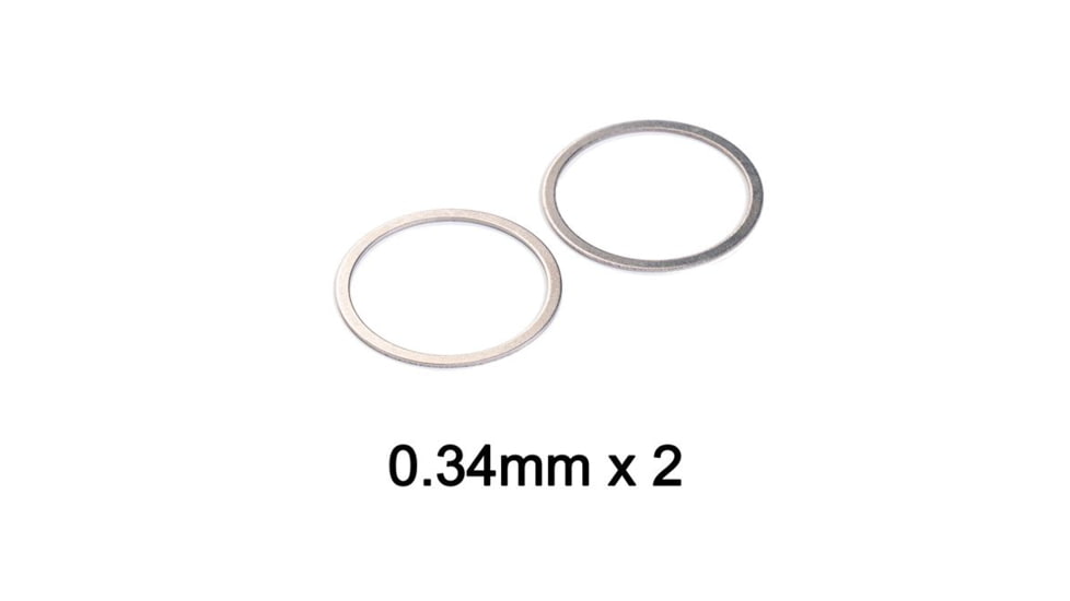 Strike Industries AR Shim Set, .223/ 5.56mm, 1/2x28 TPI, Stainless, SI-AR-SHIM-223
