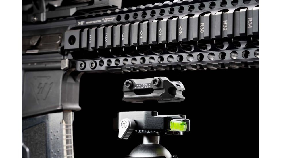 Strike Industries ARCA QD Picatinny Adatper, 1/4in and 3/8in Threads, Black, One Size, SI-ARCA-TRI-PADA-BK