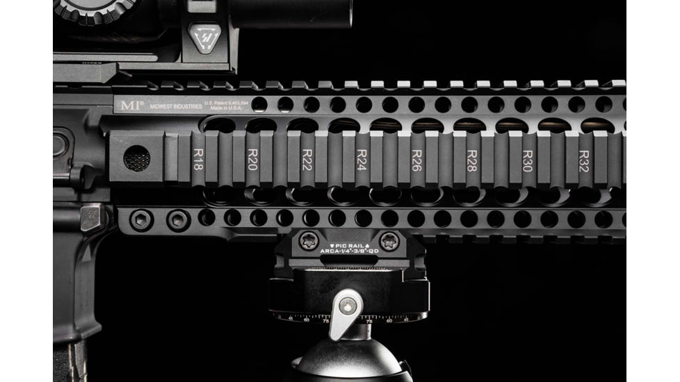 Strike Industries ARCA QD Picatinny Adatper, 1/4in and 3/8in Threads, Black, One Size, SI-ARCA-TRI-PADA-BK