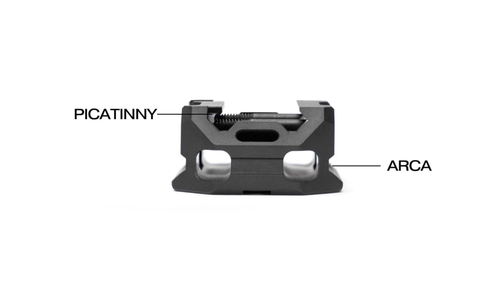 Strike Industries ARCA QD Picatinny Adatper, 1/4in and 3/8in Threads, Black, One Size, SI-ARCA-TRI-PADA-BK