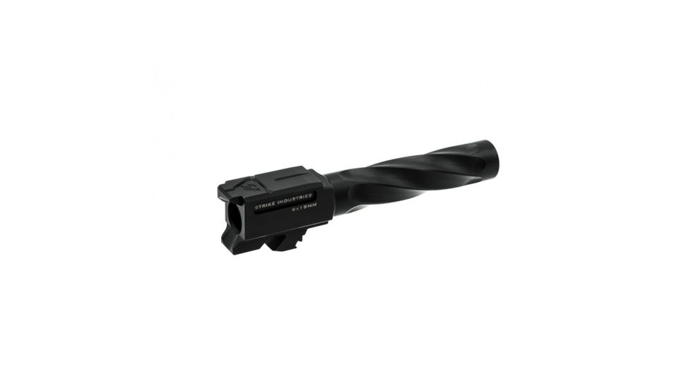 Strike Industries ARK Barrel for Glock 19, Gen 3-5, 9 mm, Stainless Steel, Black Nitride, SI-G-BARREL-19