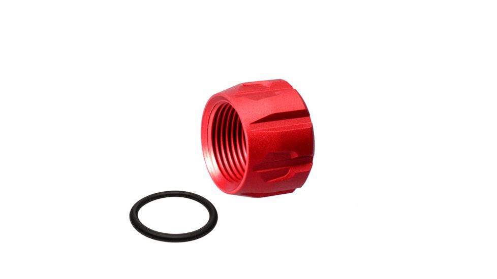 Strike Industries Barrel Cover Thread Protector - Enhanced version, Red, One Size SI-BCTP-E-RED
