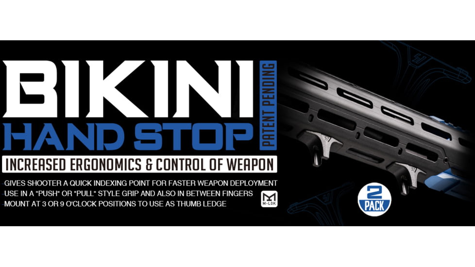 Strike Industries Bikini Hand Stop, 2 pcs, Black, One Size, SI-AR-BHS